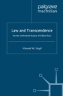 Image for Law and transcendence: on the unfinished project of Gillian Rose