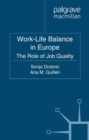 Image for Work-life balance in Europe: the role of job quality