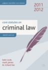 Image for Core Statutes on Criminal Law