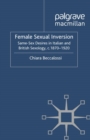 Image for Female sexual inversion: same-sex desires in Italian and British sexology, c. 1870-1920