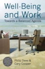 Image for Well-being and work: towards a balanced agenda
