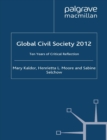 Image for Global civil society 2012: ten years of critical reflection