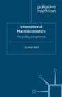Image for International macroeconomics: theory, policy and applications
