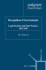 Image for Recognition of governments: legal doctrine and state practice, 1815-1995.
