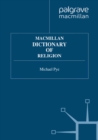 Image for Macmillan Dictionary of Religion