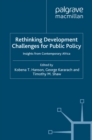 Image for Rethinking development challenges for public policy: insights from contemporary Africa