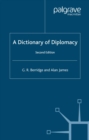 Image for A dictionary of diplomacy