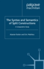 Image for Syntax and Semantics of Split Constructions: A Comparative Study