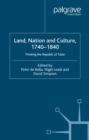 Image for Land, nation and culture, 1740-1840: thinking the republic of taste