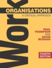 Image for Work organisations  : a critical approach