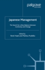 Image for Japanese management: the search for a new balance between continuity and change