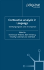 Image for Contrastive analysis in language: identifying linguistic units of comparison