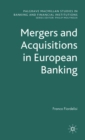Image for Merger and aquisition in European banking