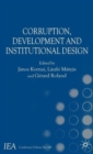 Image for Corruption, development and institutional design