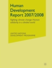 Image for Human Development Report 2007/2008
