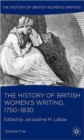 Image for The history of British women&#39;s writingVolume 5,: 1750-1830