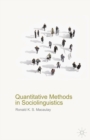 Image for Quantitative methods in sociolinguistics