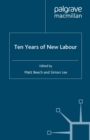 Image for Ten Years of New Labour