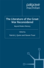 Image for The literature of the Great War reconsidered: beyond modern memory