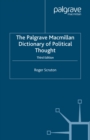 Image for The Palgrave Macmillan dictionary of political thought