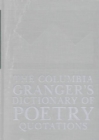 Image for The Columbia Granger&#39;s® Dictionary of Poetry Quotations