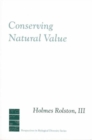 Image for Conserving Natural Value