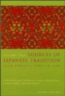 Image for Sources of Japanese traditionVol. 1
