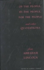 Image for Of the People, By the People, For the People and Other Quotations from Abraham Lincoln