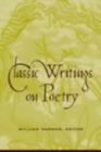 Image for Classic writings on poetry