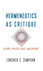 Image for Hermeneutics as Critique