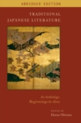 Image for Traditional Japanese literature: an anthology, beginnings to 1600