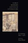 Image for Early modern Japanese literature: an anthology, 1600-1900