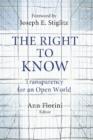 Image for The right to know: transparency for an open world