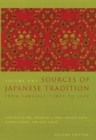 Image for Sources of Japanese Tradition: From Earliest Times to 1600