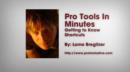 Image for Pro Tools in Minutes #20 [E-ONLY PRODUCT]: Getting to Know Shortcuts