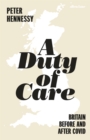 Image for A duty of care  : Britain before and after Corona