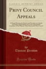 Image for Privy Council Appeals