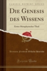 Image for Die Genesis Des Wissens