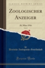 Image for Zoologischer Anzeiger, Vol. 47