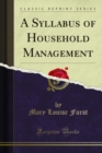 Image for Syllabus of Household Management