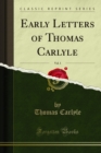 Image for Early Letters of Thomas Carlyle