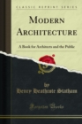 Image for Modern Architecture: A Book for Architects and the Public