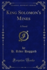 Image for King Solomon&#39;s Mines: A Novel