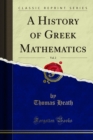Image for History of Greek Mathematics
