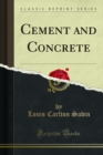 Image for Cement and Concrete