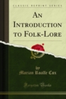 Image for Introduction to Folk-Lore
