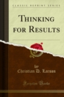 Image for Thinking for Results