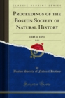 Image for Proceedings of the Boston Society of Natural History: 1848 to 1851