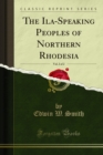 Image for Ila-speaking Peoples of Northern Rhodesia