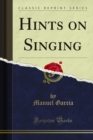 Image for Hints On Singing